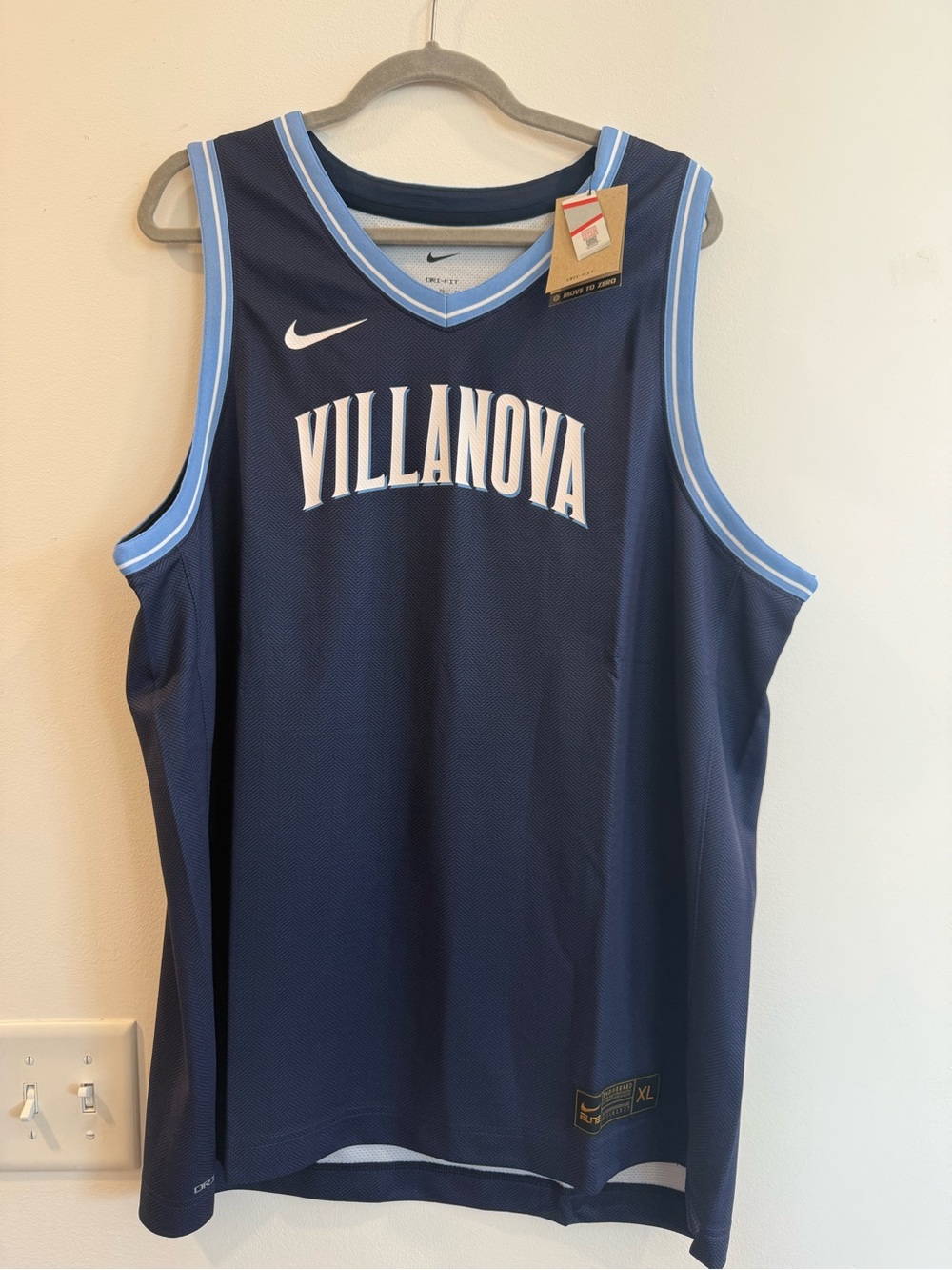 Nike Navy Basketball Jersey with Light Blue Trim